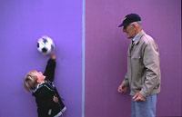 Fotball med farfar