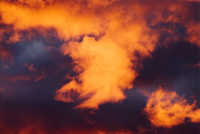 Rd solnedgang