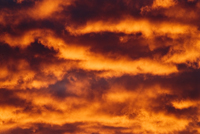 Rd solnedgang