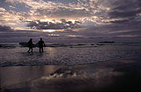 Surfere, Borestranden