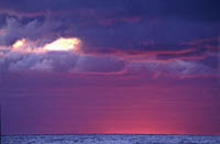 Solnedgang ved Borestranden