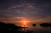 Solnedgang ved Vigdel