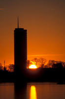 Solnedgang ved Rica Forum hotell, Stavanger